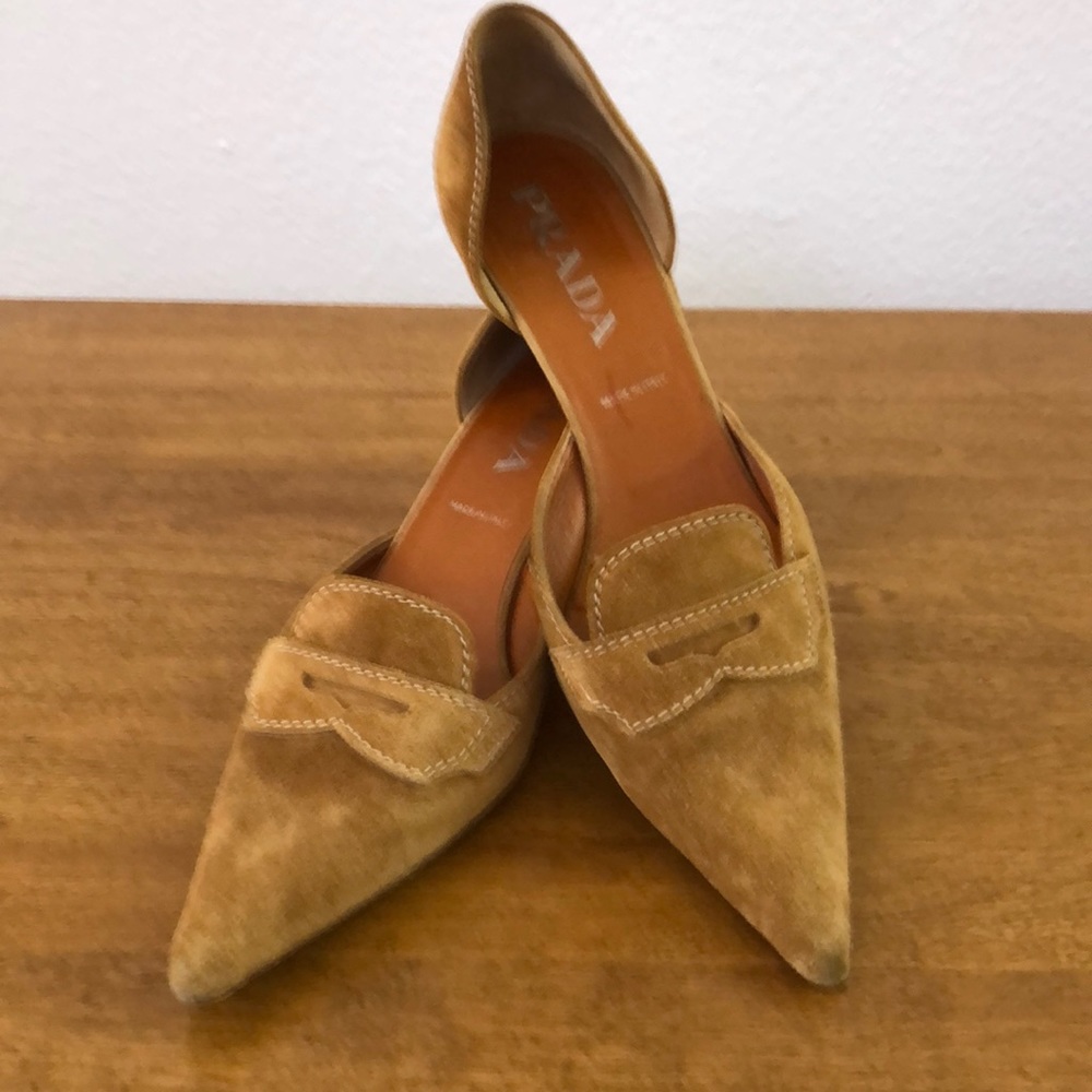 Prada suede leather shoes